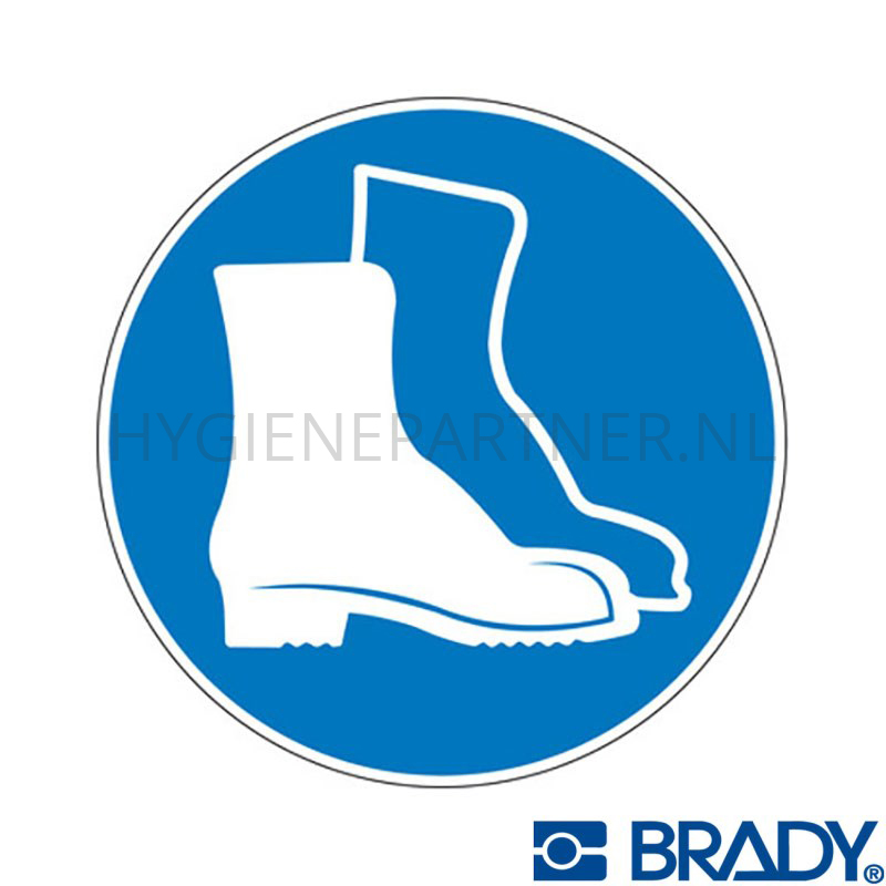 SB101078 Bord veiligheidsschoenen verplicht PIC 254